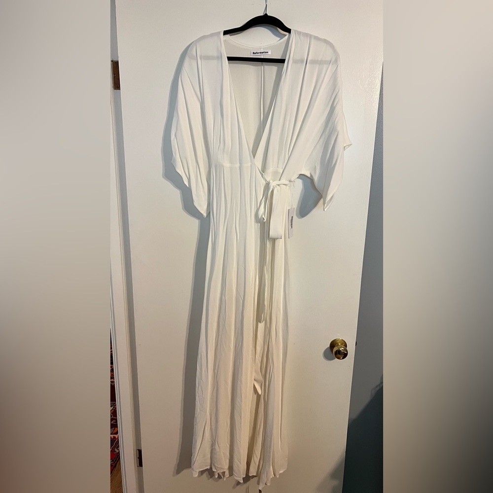 Reformation - Winslow Dress - color: Ivory - sz XL